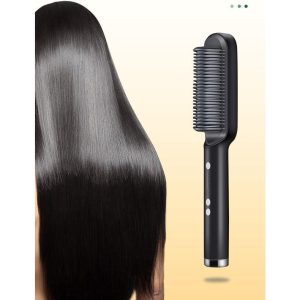Escova Alisadora de Cabelo 5 em 1 - Alisa, Seca, Hidrata - Bivolt 110v-220v