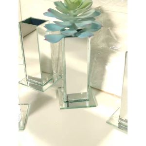 Vaso de vidro espelhado 13cm