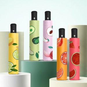 Guarda Chuva de fruta  Automático Reforçado Abre e Fecha Automático Tecido YS-334
