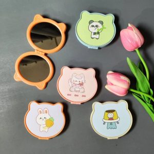 Espelho De Bolso 6,5x8,5cm em Vidro - HJ64558/HJ64559