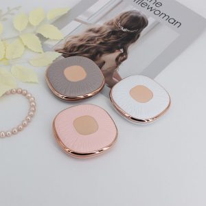 Espelho De Bolsa 3,6" coração ou redondo Com Aumento 2x - HJ64560/HJ64561