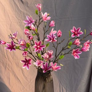 Galho artificial com flor de magnólia - RS716