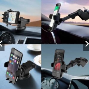 Suporte GPS Para Celular - CAIXA VERDE Carro Resistente Firme Haste Ajuste Prolongável Rotação 360 Base
