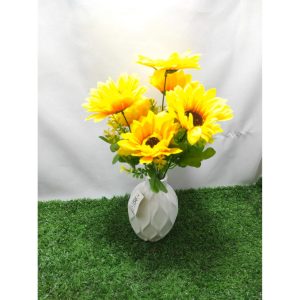 7 Galho com girassóis artificiais unidade - M1152