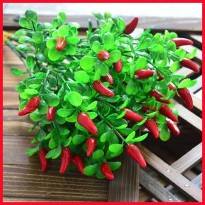 Galho de pimenta artificial unidade e kit