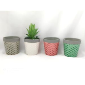 Vasinho Arranjo Suculenta Flor Artificial Decorativo(vs10037)