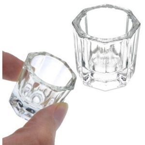 Copo Dappen Vidro Henna Gel  Mistura Pó Liquido Unha