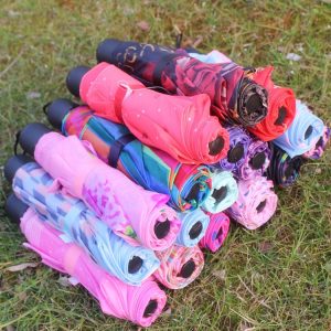 Kit de Guarda Chuva Sombrinha Proteção Sol Chuva