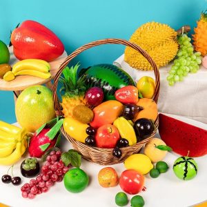 Frutas artificiais grandes enfeites e decorações - MODELOS ALEATORIOS