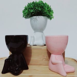 Mini Vaso Para Suculentas Robert P/ Suculenta Porcelana - Cz19237