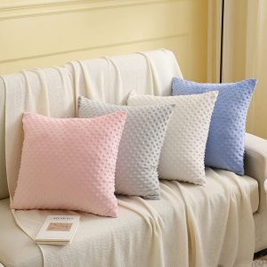 Capa de almofada de Bolinha de pelucia 40x40cm - DT6759