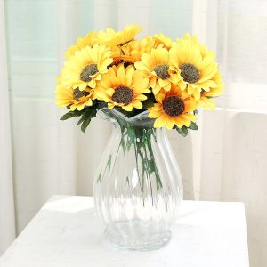 Arranjo Com 5 Flor Girassol Artificial FL6729