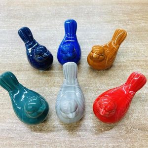 Passarinho de porcelana para decoração de quartos, salas, banheiros (UNIDADE)