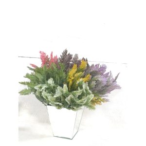 Buque de samambaia pequeno 5 galhos com 25 folhas FL-19230