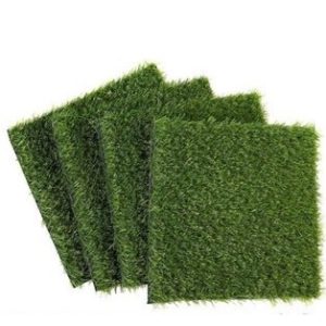 Tapete de Grama Sintética 10mm - 1,00x1,00  (1.00 m²) Para Decoração Jardim Campo de futebol  - FL10081