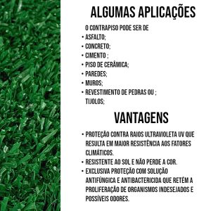 Grama Sintética 15mm - 15,00x2,00m Para Decoração Flores Jardim Campo de futebol  - FL10082