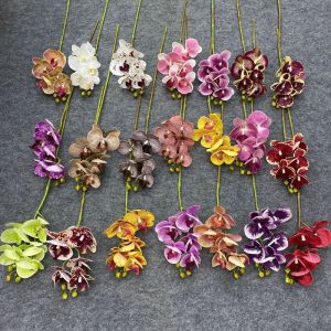 1 galho com 5 orquídeas artificiais - RS727