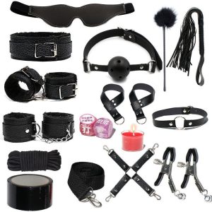 Kit sadomasoquismo com 16 peças - sx-9039
