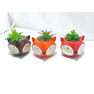 Vaso Para Suculentas Em Forma De Raposa HD-52937