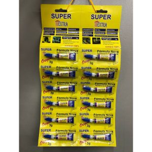 Super cola instantanea secagem rápida e forte 3g COM 4 UNIDADES